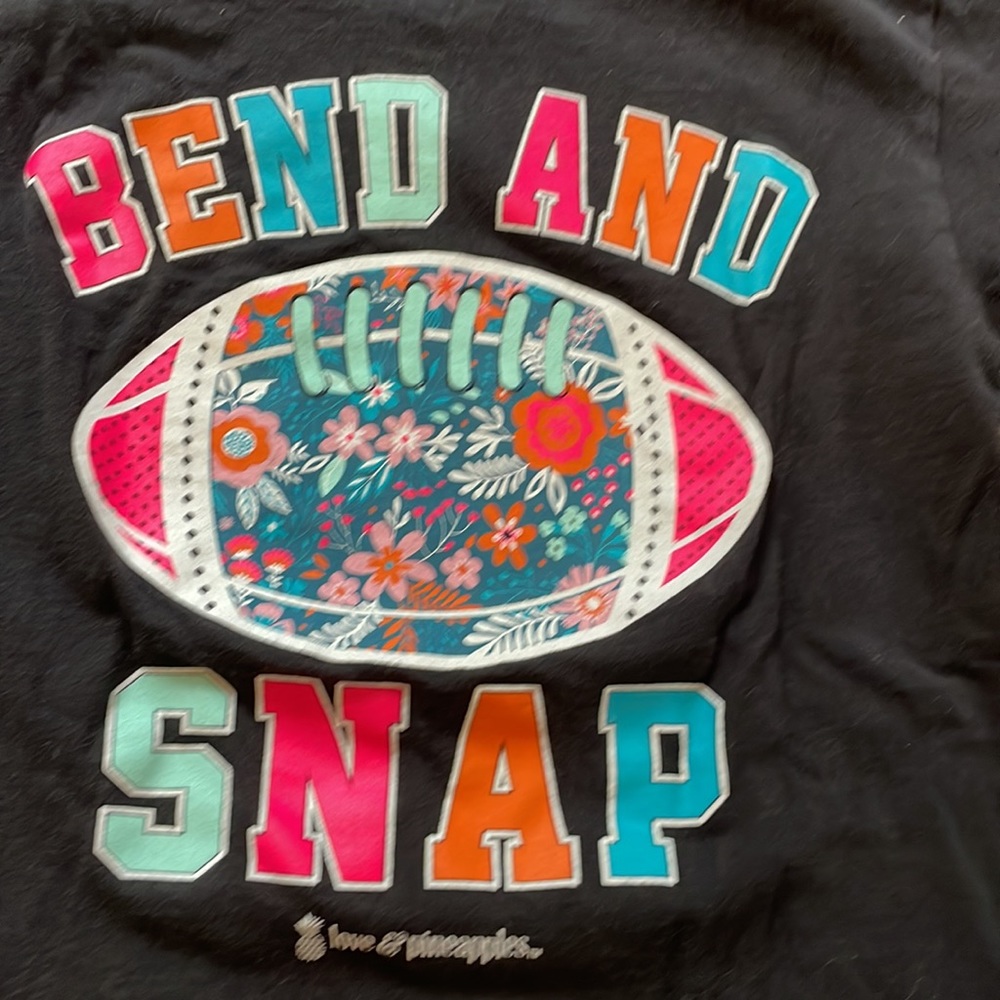 Bend and snap football shirt.